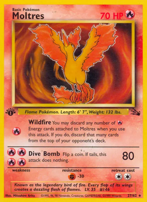Moltres - Fossil 027/062 (Regular)