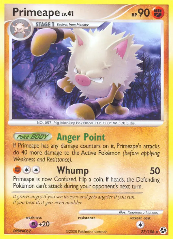 Primeape - Great Encounters 027/106 (Reverse Holo)