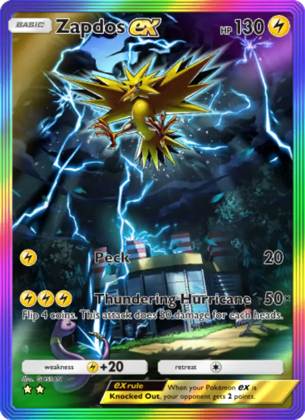 Zapdos ex - Genetic Apex 276/226