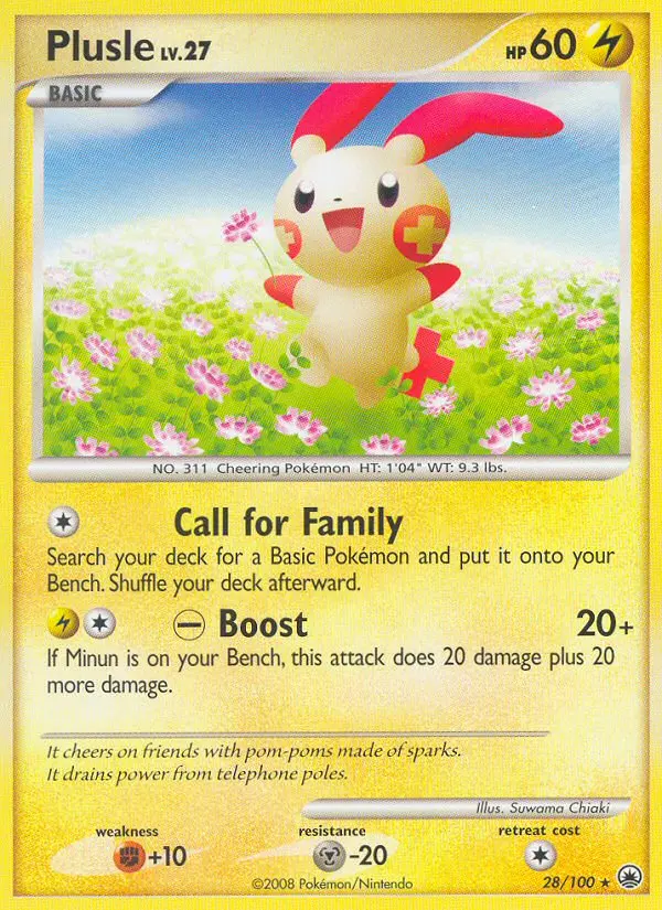 Plusle - Majestic Dawn 028/100 (Reverse Holo)