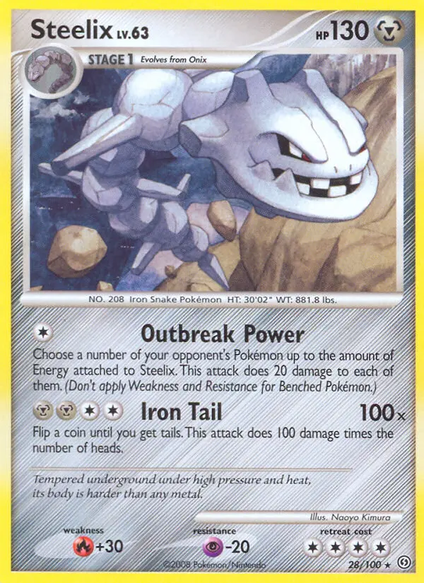Steelix - Stormfront 028/100 (Reverse Holo)