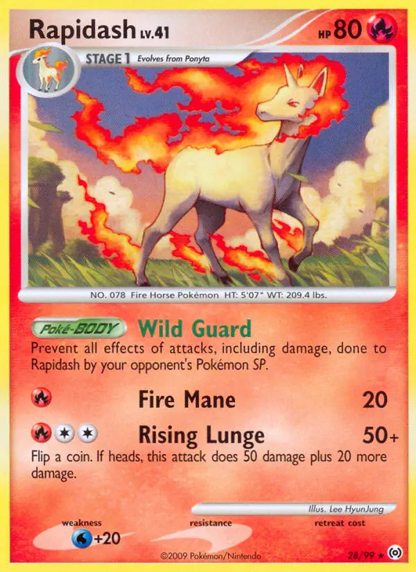 Rapidash - Arceus 028/099 (Reverse Holo)