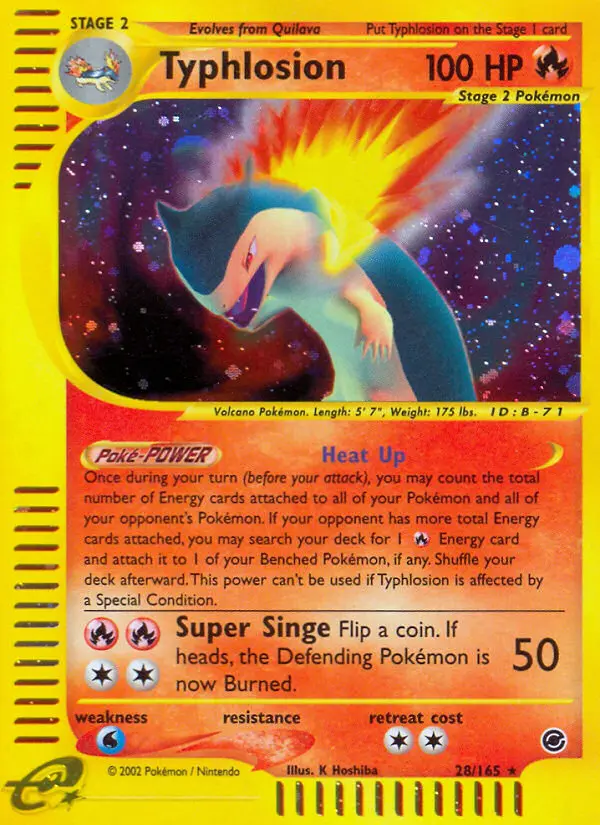 Typhlosion - Expedition Base Set 028/165 (Holo)