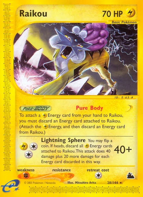 Raikou - Skyridge 028/144 (Regular)