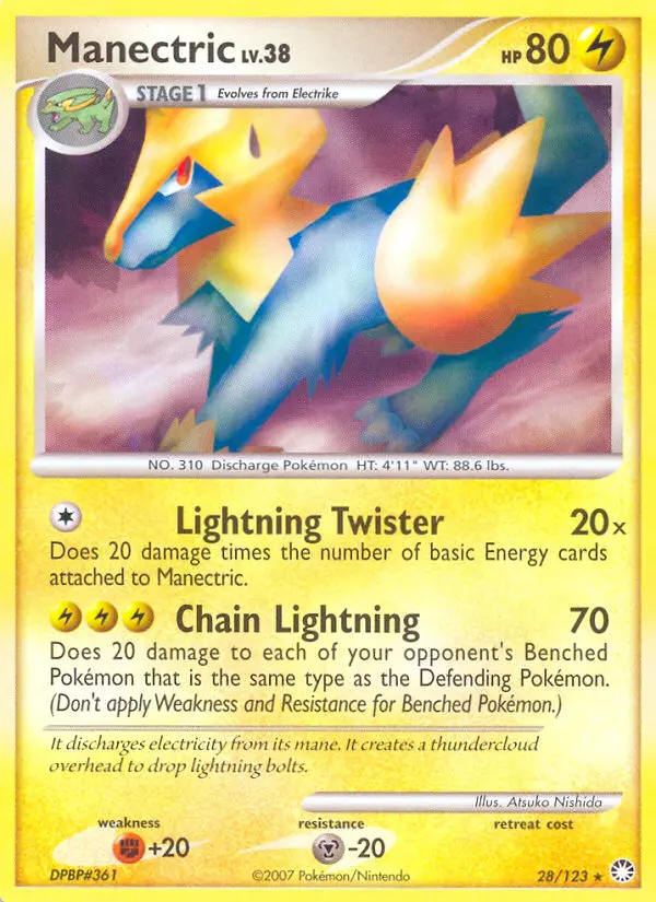 Manectric - Mysterious Treasures 028/123 (Regular)