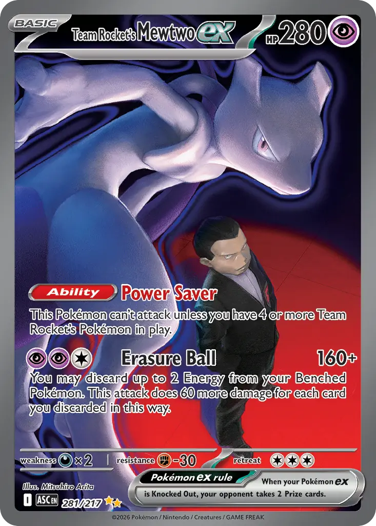 Team Rocket's Mewtwo ex - Ascended Heroes 281/217 (Holo)