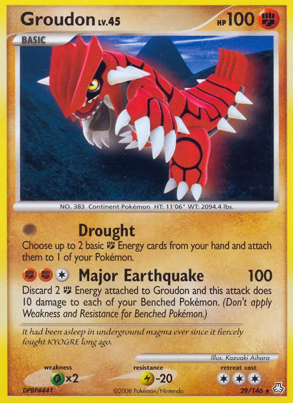 Groudon - Legends Awakened 029/146 (Reverse Holo)