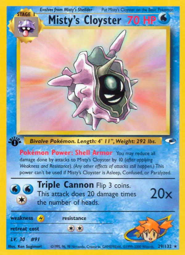 Misty's Cloyster - Gym Heroes 029/132 (Regular)
