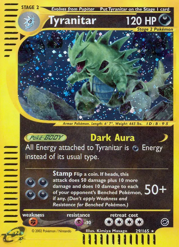 Tyranitar - Expedition Base Set 029/165 (Holo)