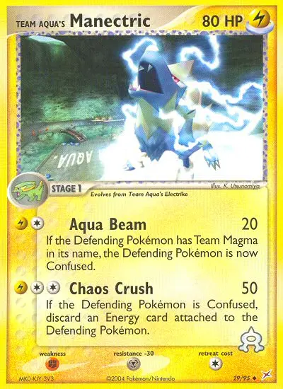 Team Aqua's Manectric - Team Magma vs Team Aqua 029/095 (Reverse Holo)