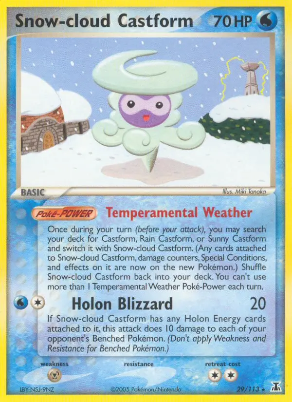 Snow-cloud Castform - Delta Species 029/113 (Regular)