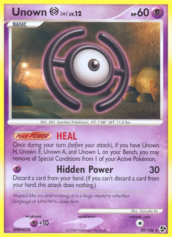 Unown [H] - Great Encounters 029/106 (Reverse Holo)
