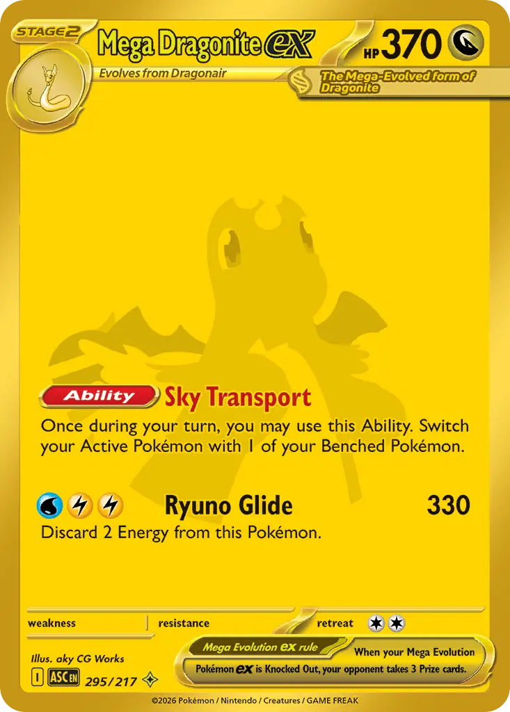 Mega Dragonite ex - Ascended Heroes 295/217 (Mega Hyper Rare)