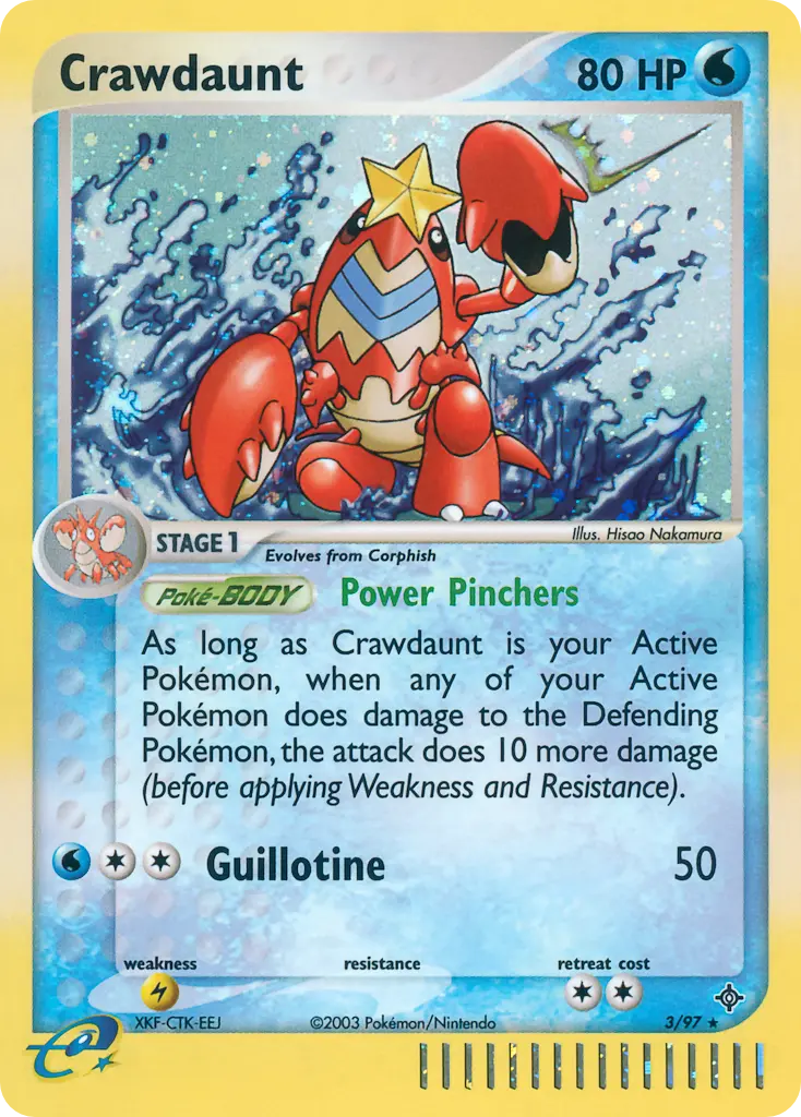 Crawdaunt - Dragon 003/097 (Reverse Holo)