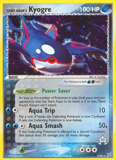 Team Aqua's Kyogre - Team Magma vs Team Aqua 003/095 (Holo)