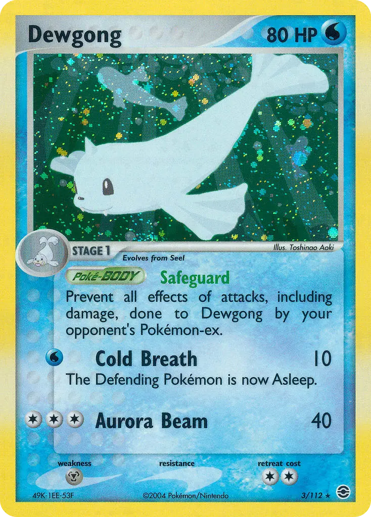 Dewgong - FireRed & LeafGreen 003/112 (Reverse Holo)