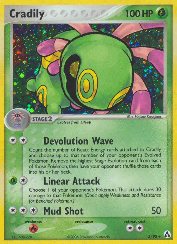 Cradily - Legend Maker 003/092 (Reverse Holo)