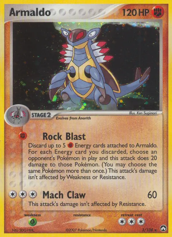 Armaldo - Power Keepers 003/108 (Reverse Holo)