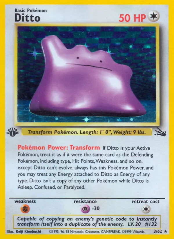 Ditto - Fossil 003/062 (Holo)