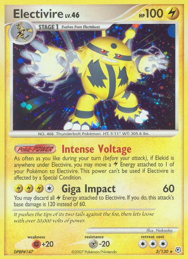 Electivire - Diamond & Pearl 003/130 (Holo)