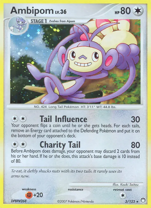 Ambipom - Mysterious Treasures 003/123 (Reverse Holo)