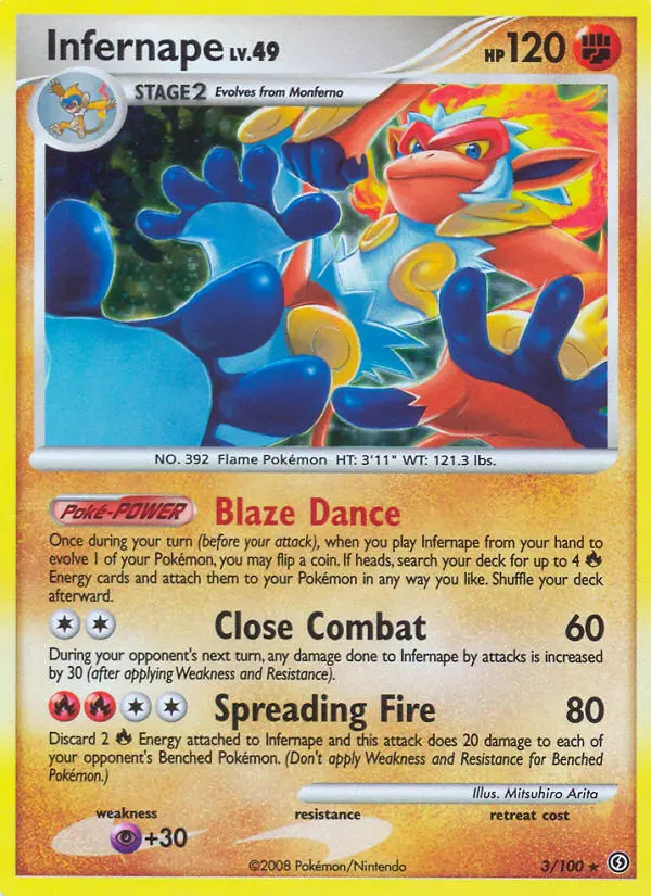 Infernape - Stormfront 003/100 (Holo)