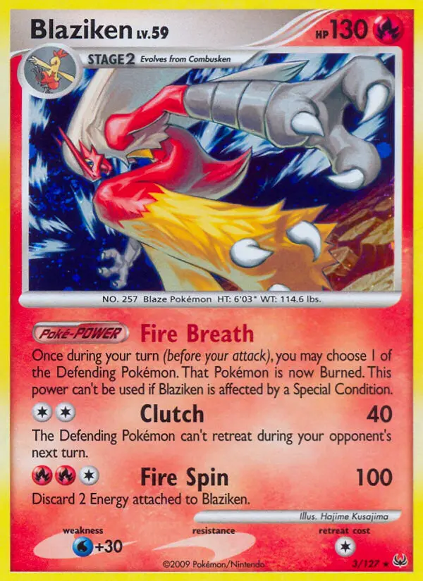 Blaziken - Platinum 003/127 (Reverse Holo)