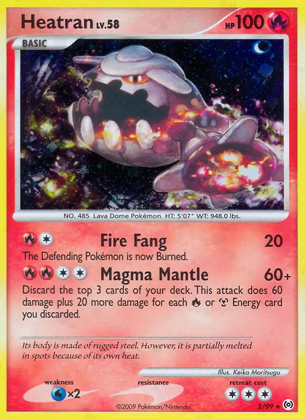 Heatran - Arceus 003/099 (Reverse Holo)