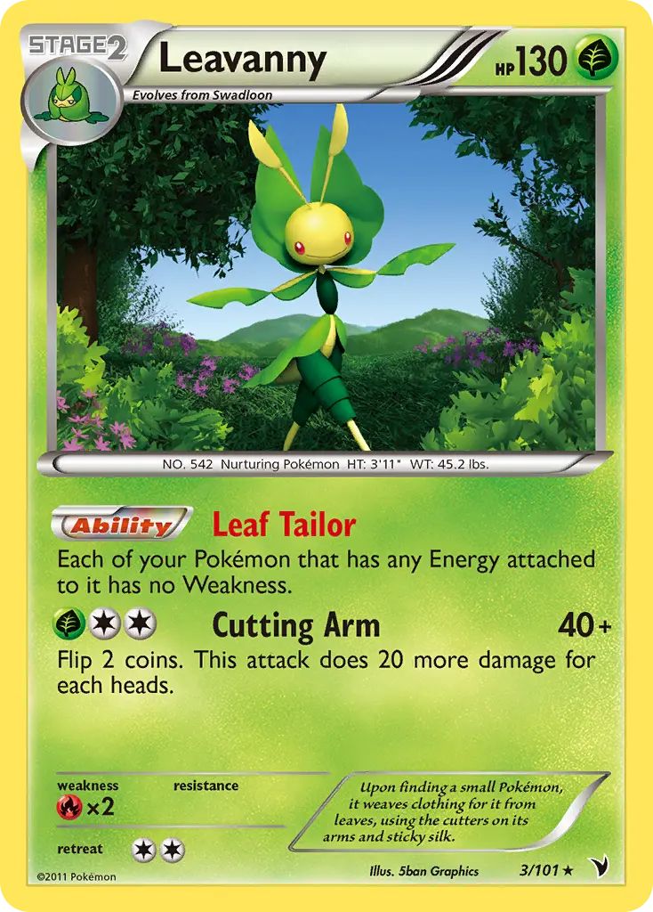 Leavanny - Noble Victories 003/101 (Reverse Holo)