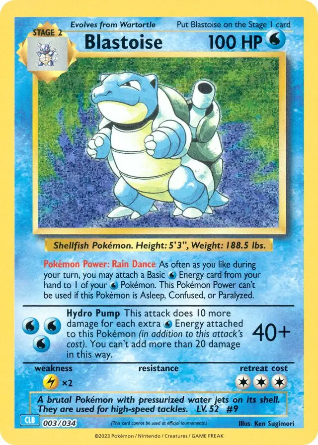 Blastoise - Blastoise & Suicune ex 003/034 (Holo)