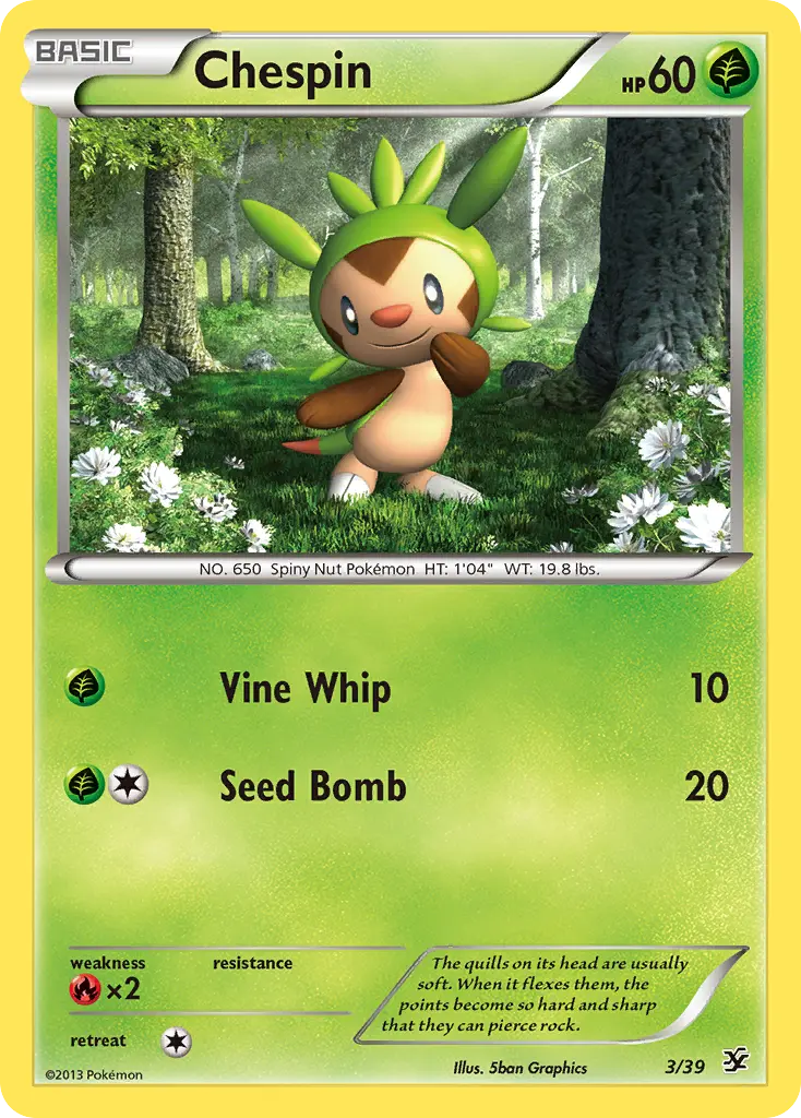 Chespin - Kalos Starter Set 003/039 (Regular)