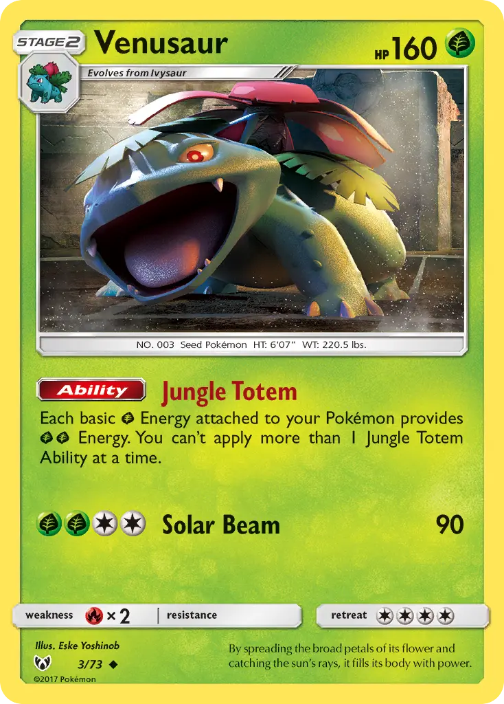 Venusaur - Shining Legends 003/073 (Regular)