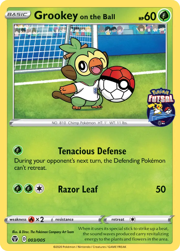 Grookey on the Ball - Pokémon Futsal 2020 003/005
