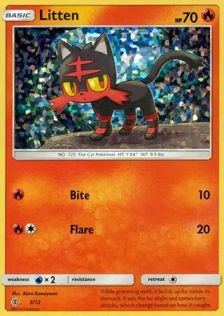 Litten - McDonald's Collection 2017 003/012 (Holo)