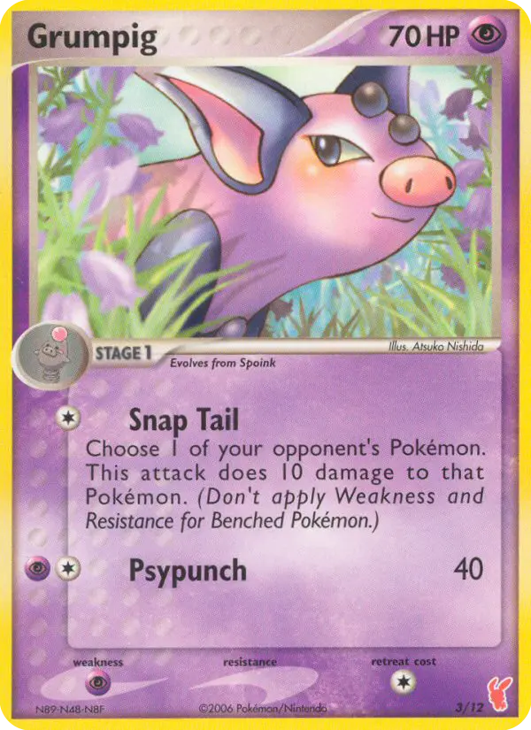 Grumpig - EX Trainer Kit 2 Plusle 003/012 (Regular)