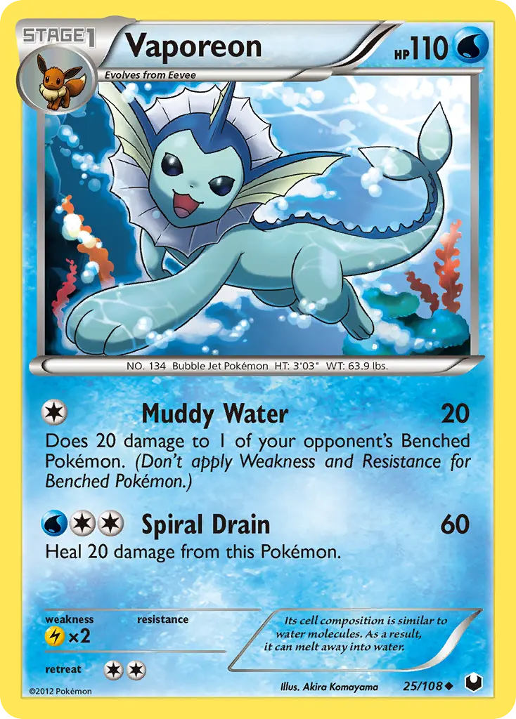Vaporeon - McDonald's Collection 2013 003/012 (Holo)