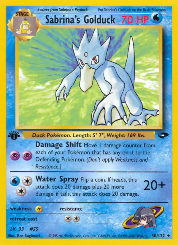 Sabrina's Golduck - Gym Challenge 030/132 (Regular)