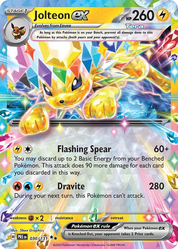 Jolteon ex - Prismatic Evolutions 030/131 (Double Rare)