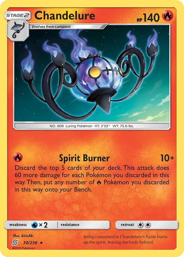 Chandelure - Unified Minds 030/236 (Reverse Holo)