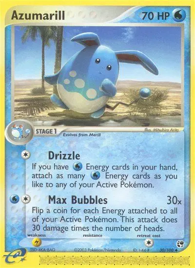 Azumarill - Sandstorm 030/100 (Regular)
