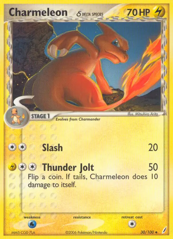 Charmeleon δ - Crystal Guardians 030/100 (Reverse Holo)