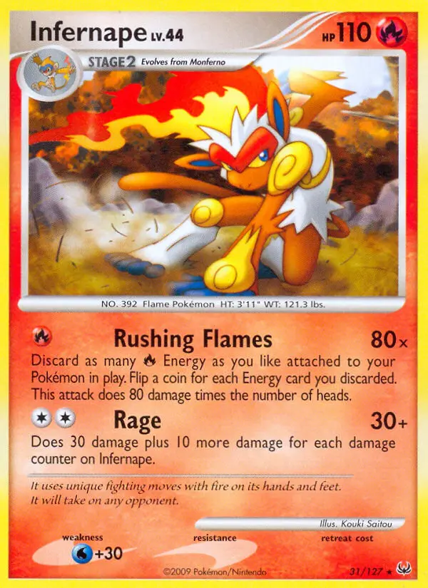 Infernape - Platinum 031/127 (Reverse Holo)