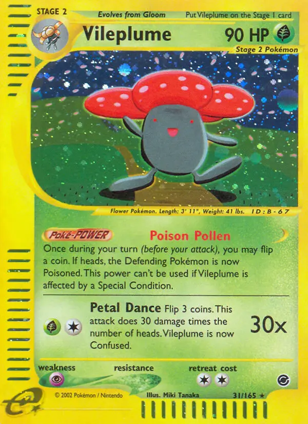 Vileplume - Expedition Base Set 031/165 (Reverse Holo)