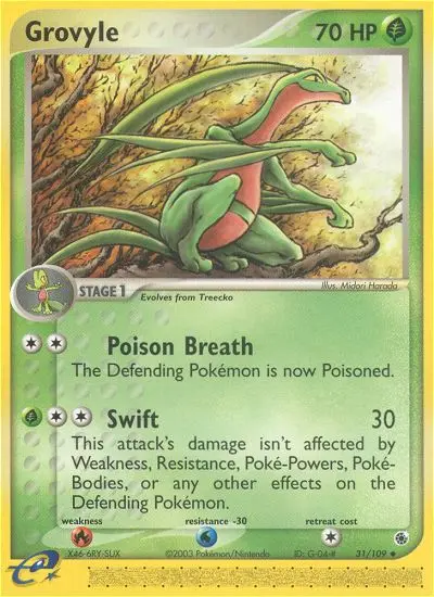 Grovyle - Ruby & Sapphire 031/109 (Regular)