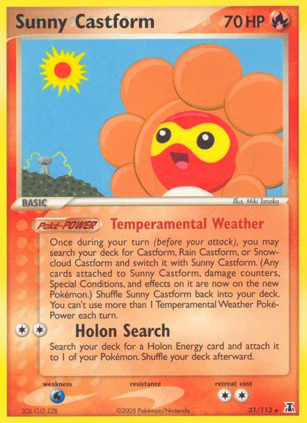 Sunny Castform - Delta Species 031/113 (Regular)