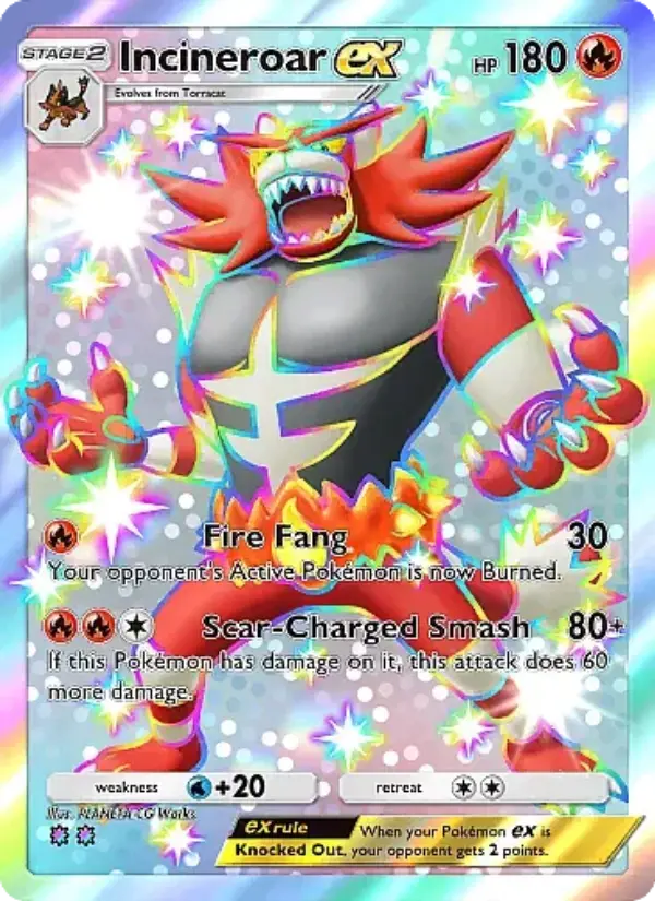 Incineroar ex - Mega Rising 318/226
