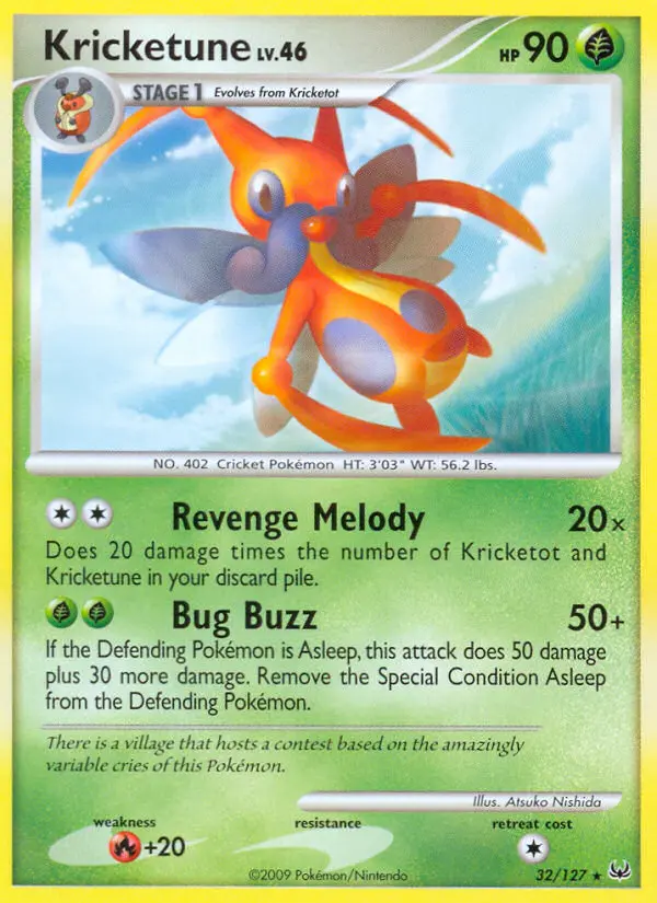 Kricketune - Platinum 032/127 (Reverse Holo)
