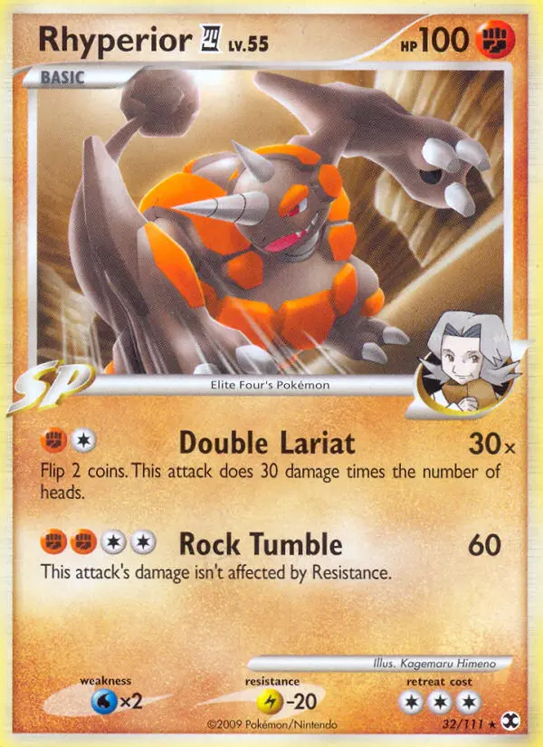 Rhyperior E4 - Rising Rivals 032/111 (Reverse Holo)
