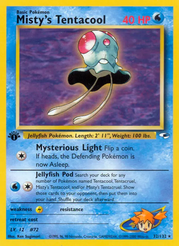 Misty's Tentacool - Gym Heroes 032/132 (Regular)
