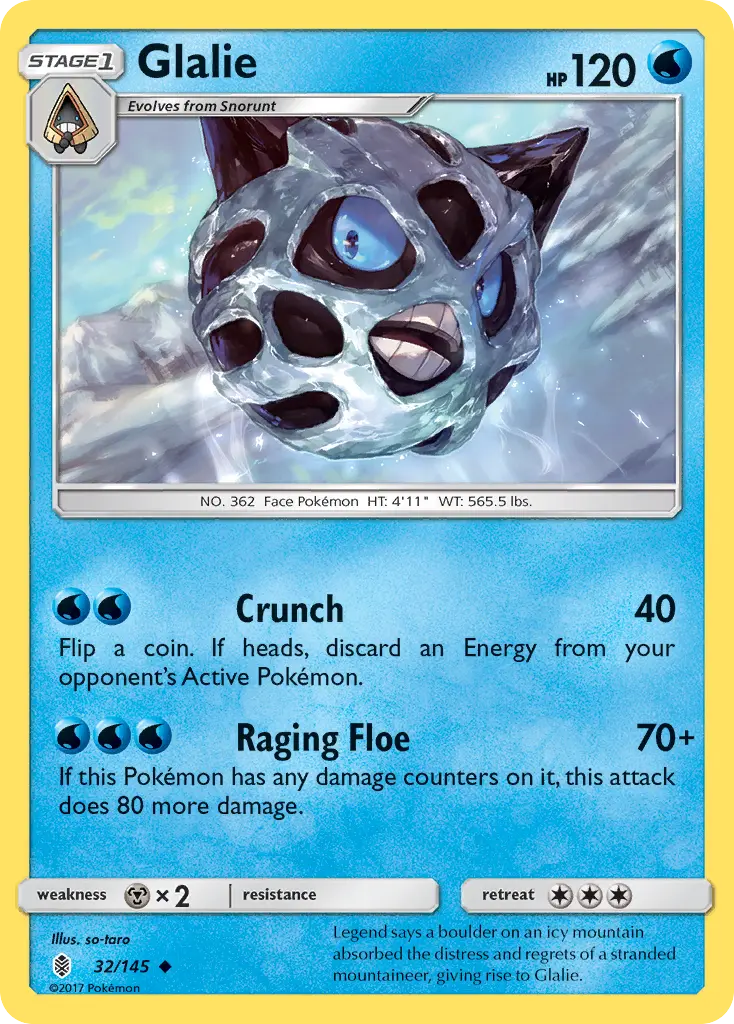 Glalie - Guardians Rising 032/145 (Regular)